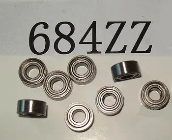 10pcs 684 ZZ Miniatura Rolamentos de esferas rolamento Mini 4 x 9 x 4mm