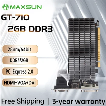 MAXSUN Cartões Gráficos de forma Completa Nova NVIDIA GeForce GT710 HDMI, DVI, VGA da Placa de Vídeo Para Computadores Desktop