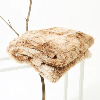 Luxo Decorativo Sofá Cobertor Macio Reversível Difusa Leve, Fofo e Aconchegante de Pelúcia de Lã Confortável Colcha na Cama