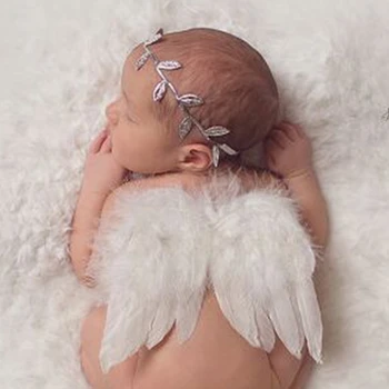 Dia De São Valentim Fantasias Do Bebê Kit Recém-Nascido Deixa De Cabeça Branca Infantil Cosplay Fotografia Prop Roupa De Bebê Menina Ornamento