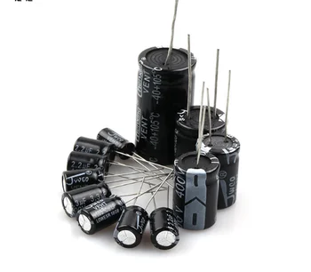 50pcs capacitores Eletrolíticos de Alumínio 400V 2.2 UF 2.2 mf 400V 8X12mm 105Celsius MERGULHO Radial