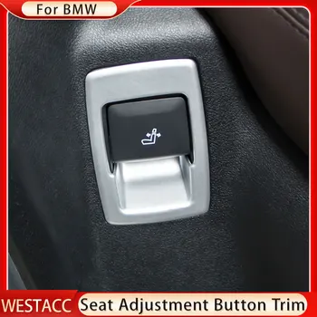 ABS Cromado Assento do Carro, chave de Ajuste de Botão de Botão de Adesivo Tampa de acabamento para BMW X3 G01 2018 2019 2020 2021 2022 Acessórios