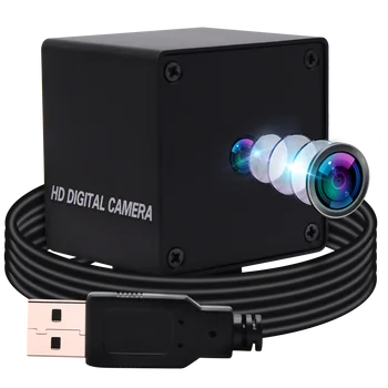 ELP de 8MP com Foco Automático de Câmera USB com IMX179 Sensor de Mini UVC USB2.0 Webcam com 76 Lente de grau para código de Barras QR code de Digitalização