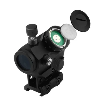 T1G Tático Red Dot Sight Mini 1X25mm à prova de Choque Âmbito de Vista Iluminado Sniper Red Dot Sight Caça Exterior Ferramentas