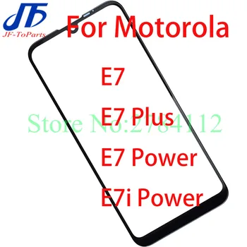 10Pcs Painel da Tela de Toque Substituição Para Motorola Para Moto E7 E7i Plus Power LCD Frontal Externa Lentes de Vidro OCA