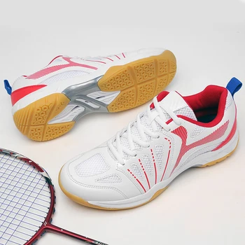 Novo Badminton Sapatos De Tamanho Grande 35-47 De Badminton, Tênis Respirável Tênis Luz De Peso, Tênis De Mesa Tênis Masculino