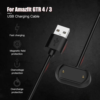 USB Magnético de Carregamento de um Adaptador de Cabo Para Huami Amazfit GTR GTS 4 3 Pro GTS4 GTR4 GTR3 T-rex 2 Carregador Dock Smartwatch Acessórios