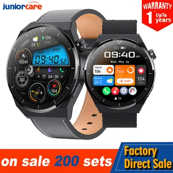 HK46 Smart Watch Chamada Bluetooth AI Assistente de Voz NFC Controle de Música de Carregamento sem Fio de Monitoramento da frequência Cardíaca Esporte Smartwatch