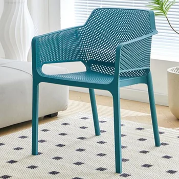 Nordic Plástico Cadeiras Da Sala De Jantar Mão Branca De Alta Moderno E Ergonômico Varanda Sala De Estar, Cadeiras, Chaises Longues Mobiliário De Exterior