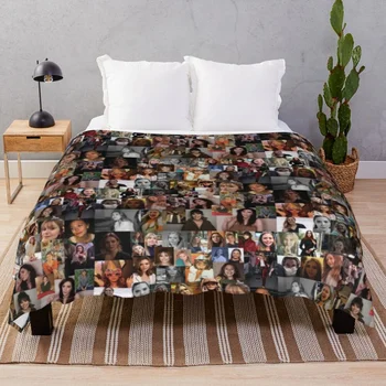 Elizabeth Olsen Cobertor de Flanela Têxteis de Decoração Ultra-Macio Jogar Cobertores para a Cama, a Casa do Sofá Acampamento de Cinema