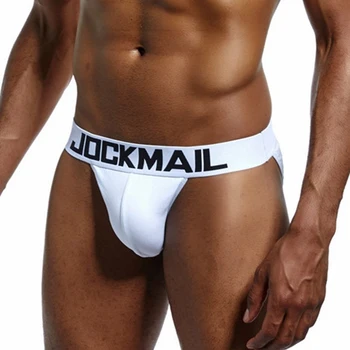 Algodão Stretch Resumos de Mens underwear roupa interior de um Apoio Confortável Calcinhas de Cós Largo U Bolsa de Cueca