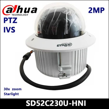 Dahua IP Câmera de 2MP 30x Starlight PTZ Câmera de Rede SD52C230U-HNI zoom de 30x Starlight Auto-controle e IVS PoE+