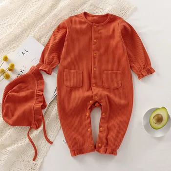 Recém-nascido Macacão de Bebê 100% Algodão Macio Novo Clássico Dormentes Moda Antiga Pijamas Conjunto de Meninas Growings Jumper de Roupa de Bebe Cresce