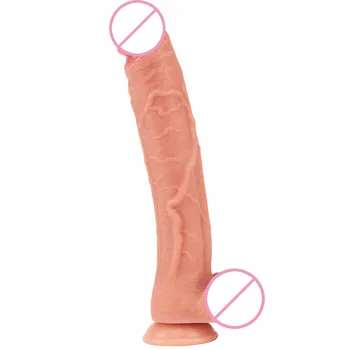 32 cm de Adultos Womé do Masturbador Silicone Líquido Sexo Gay, Brinquedos, Vibradores para Homens Strapon Realista Pênis Castidade Fisting Punção BDSM