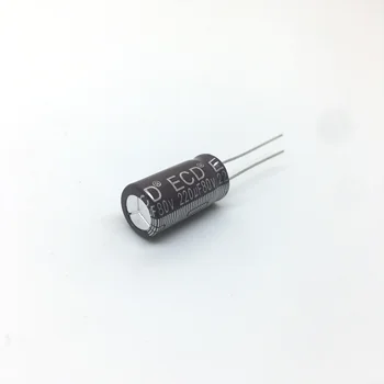 80v220uf 105℃ 10X20mmHigh qualidade plug-in de alta-frequência capacitor eletrolítico de baixa resistência interna do filtro de 220uf 5pcs