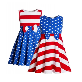 4 de julho de bebê vestido da menina de 4 de julho de roupas, Patriótica de traje, de 1 4 de julho de bebê menina, de 4 de julho de traje,Patriótica