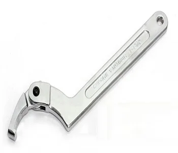 19-76 Ajustável lua-tipo de chave redondos e quadrados, cabeça de série chave de gancho pin chave para máquina de reparação