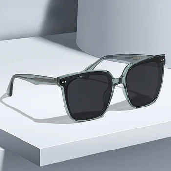 2023 Óculos de sol das Mulheres de Alta qualidade da Marca do Designer Grande Armação de Óculos para os Homens очки солнечные женские