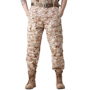Novos Homens Militar camuflagem calças de bolso de multi funcional de camo tático carga exército macacão calças de homens vestuário