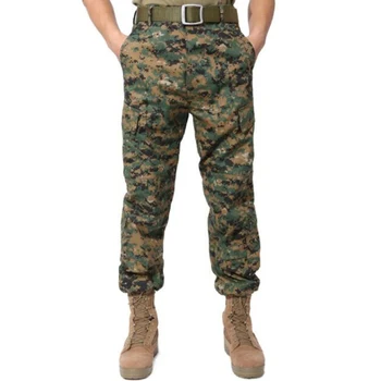 Novos Homens Militar camuflagem calças de bolso de multi funcional de camo tático carga exército macacão calças de homens vestuário