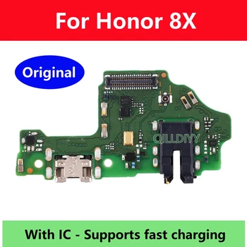 Original Micro Conector de base de ligação Placa de Porta USB de Carregamento do Módulo de Substituição do cabo do Cabo flexível Para o Huawei Honor 8X Honor8x Peças