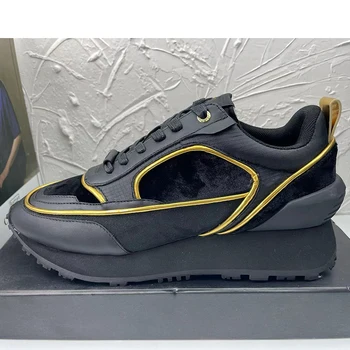 Novo 2023 Marca de luxo masculina de tênis de mulheres de esportes designer de sapatos de homens tênis Par de sapatos de conforto
