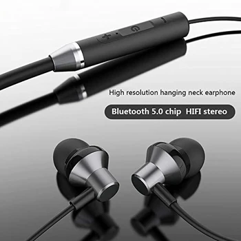 Original Lenovo HE05 Bluetooth 5.0 Fone de ouvido sem Fio Magnético Decote Esportes Executando o Fone de ouvido Tampão Impermeável de Cancelamento de Ruído