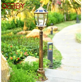 DEBBY Retro Gramado ao ar livre, Luzes Solares do Jardim da Lâmpada de LED à prova d'água Decorativa da Casa para o Caminho para o Pátio