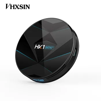VHXSIN HK1 mini Plus Inteligente Caixa de TV Android 9.0 rockchip rk3318 Dupla banda de 2,4 g/5.8 g WIFI 4G/4G 32G/64G HD 4K