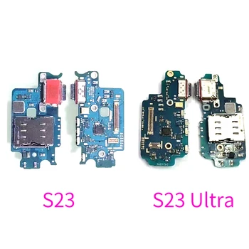 Para Samsung Galaxy S23 Plus Ultra S911 S916 G918B de Carregamento USB Dock Conector da Porta da Placa do cabo do Cabo flexível