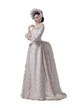 KEMAO Barroco Rococó Marie Antoinette Vestido de baile do Século 18 Renascimento Período Histórico Vitoriano Vestidos