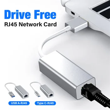 USB 3.0 1000Mbps Placa de Rede Tipo C USB para RJ45 Conversor Gigabit Ethernet com Fios Lan Adaptador para Nintendo Interruptor Portátil Macbook