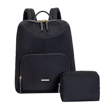 Simples Mochila Preta Nova Causal de Oxford, Mochila, o Peso Leve de 14 polegadas Laptop Bag Saco de Viagem com Bolso de Zíper da Mochila Diária Pa