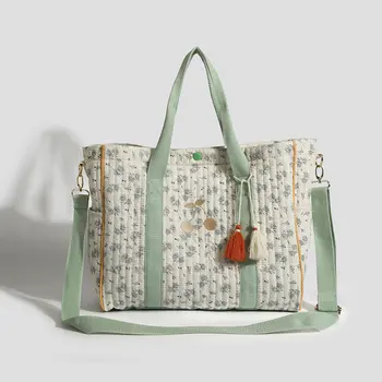 Mamãe Saco Grande Capacidade de Tote Bag de Luxo Designer Saco de Mãe e Bebê, Bolsa Floral Mensageiro Saco de Fraldas