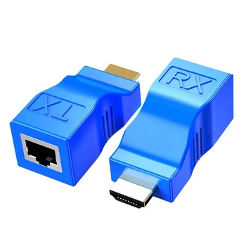 HDMI RJ45 de Rede Repetidor HDMI 2 PCS HDMI Extender o Transmissor E o Receptor de Rede