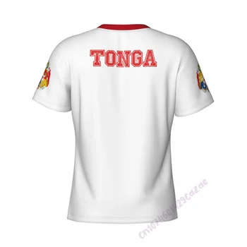 Tonga Bandeira 3D T-shirt de homem Correndo Esporte Skinny Curta T-Shirt Masculina de Ginásio de Musculação Treino Tops de Roupas