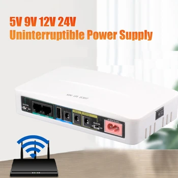 5V 9V 12V / 24V da Fonte de Alimentação Ininterrupta Mini-Bateria de Backup Para o Router de Wifi da CCTV (Plug UE)