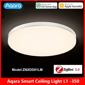 Aqara L1-350 Inteligente da Luz de Teto do Zigbee 3.0 Temperatura de Cor de Led, Luzes de Trabalho para a Apple Homekit Mijia APP Quarto LED Lâmpada