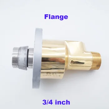 HS-GF20-8 para a Esquerda/Direita-fio de mão de vapor rotativa de água fria quente conector rotativo flange 3/4-1/4 de polegada em latão giratória de montagem