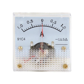 Classe de Precisão de 2,5 DC 0-1 UM Ampere Medidor Analógico Amperímetro 91C4