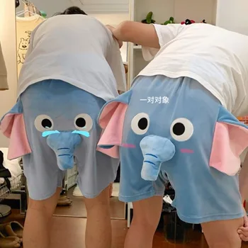 2023 explosivo homens elefante, porco porco shorts reversível desgaste bonito Dumbo verão elefante voador, calça de pijama casal feminino studen