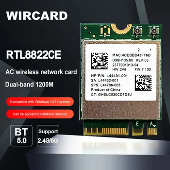 Nova Banda Dupla Wlan Intel 8265NGW sem Fio-AC 8265 NGFF 802.11 ac 867Mbps wi-FI 802.11 ac Wi-Fi + Bluetooth 4.2 Cartão de 2,4 G/5G
