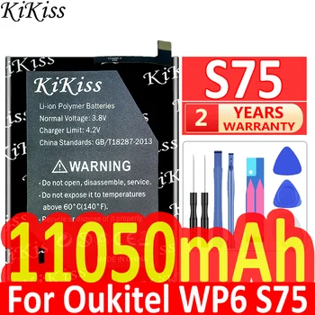 KiKiss de Alta Qualidade S 75 11050mAh Bateria Para Oukitel WP6 S75 Baterias de Telefone Celular + Free Tools