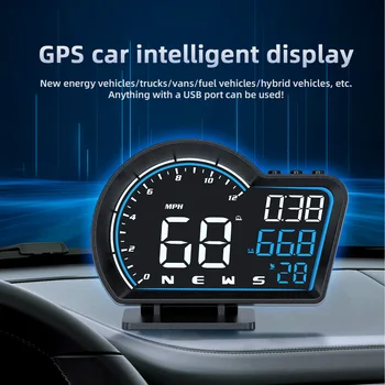 G16 Head Up Display Auto de Exibição OBD2+GPS Carro Inteligente HUD Medidor de Velocidade Digital Bússola com 9 tipo Universal para Todo o Tipo de Automóvel