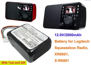 OrangeYu 2000mAh Bateria 533-000050, HRMR15/51, NT210AAHCB10YMXZ para Logitech Squeezebox Rádio, XR0001, X-R0001