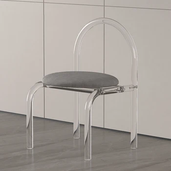 Plástico Quarto Cadeira Gamer Design Elegante Do Casamento Transparente Nórdicos Luxo Cadeira De Jantar Cozinha Cadeiras Para Pequenos Espaços Cocina Mobiliário De Jardim