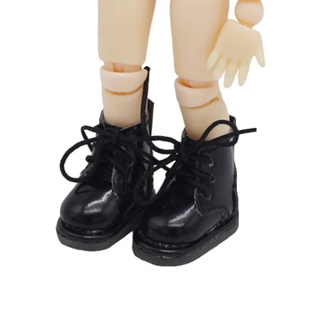 2.5*1.1 cm de mini bonecas, Botas de 1/12 BJD ob11 Bonecas de sapatos que se encaixam GSC Mollys bonecas Acessórios brinquedos
