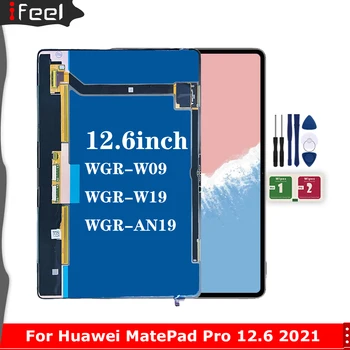 Teste de 100% Para Huawei MatePad Pro 12.6 2021 WGRR Tela LCD Touch screen Digitalizador Assembly Para MatePad Pro 12.6 WGRR