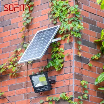 SOFITY Luz Solar 30W 60W 100W 200W Pátio ao ar livre Impermeável IP65 Lâmpada de Parede LED Controle Remoto