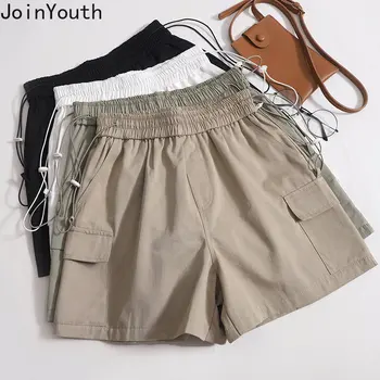 Streetwear Shorts Ocasionais de Roupas femininas Moda Y2k Carga Calças Shorts 2023 Novos Fundos de Verão Pantalones Cortos De Mulher
